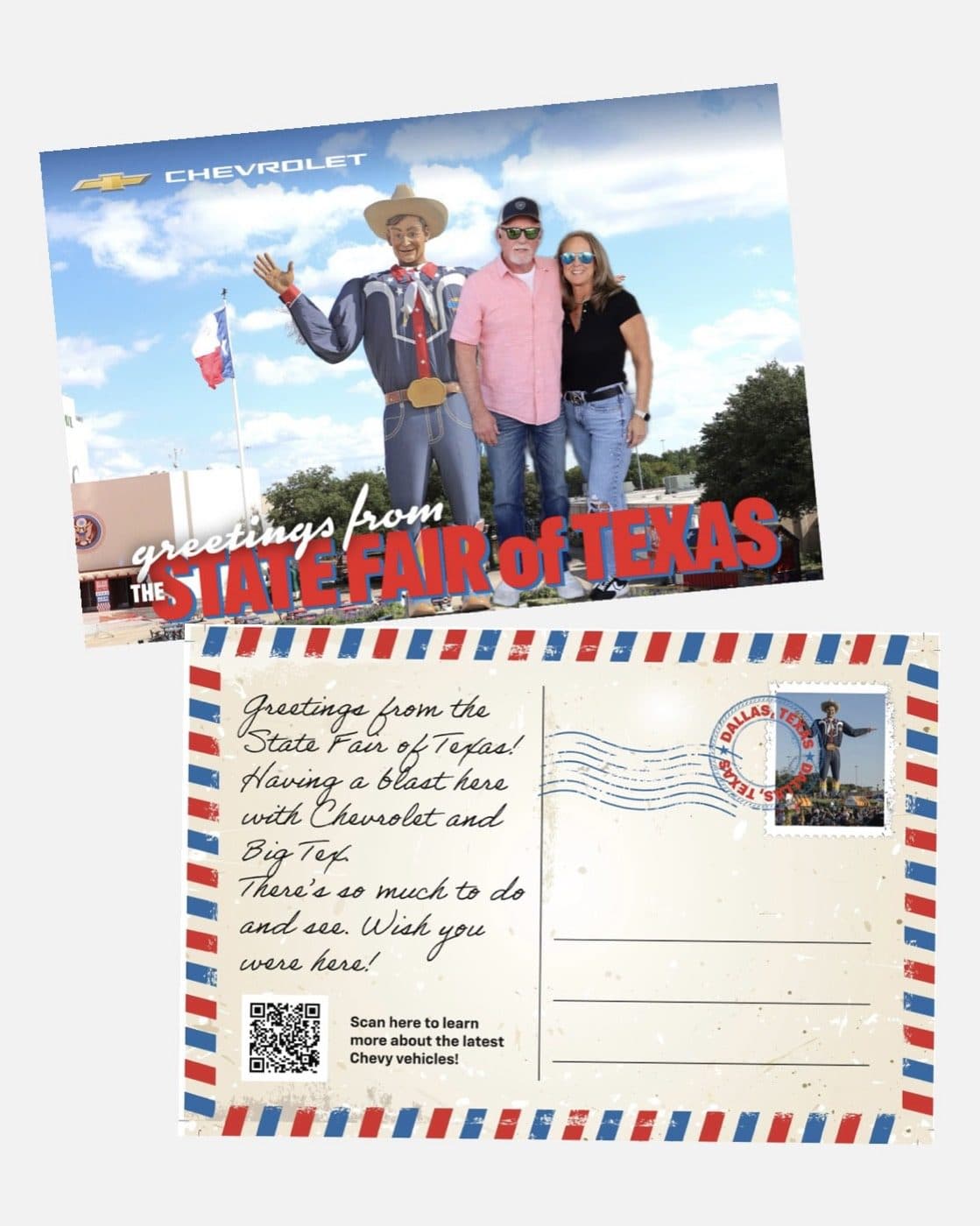 Greetings from the State Fair of Texas photo postcard