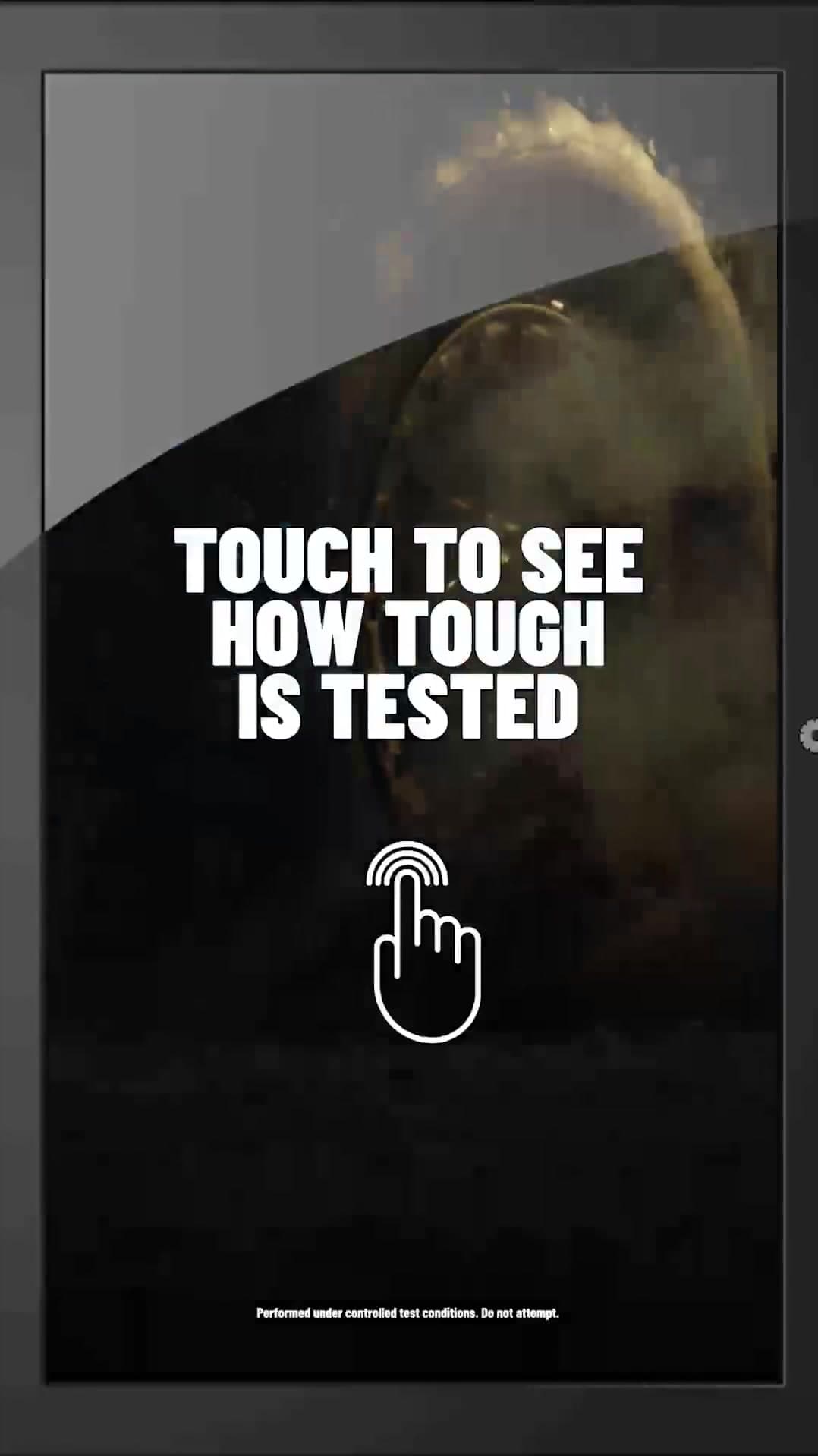 Polaris Touch to See How Tough Is Tested interactive touchscreen