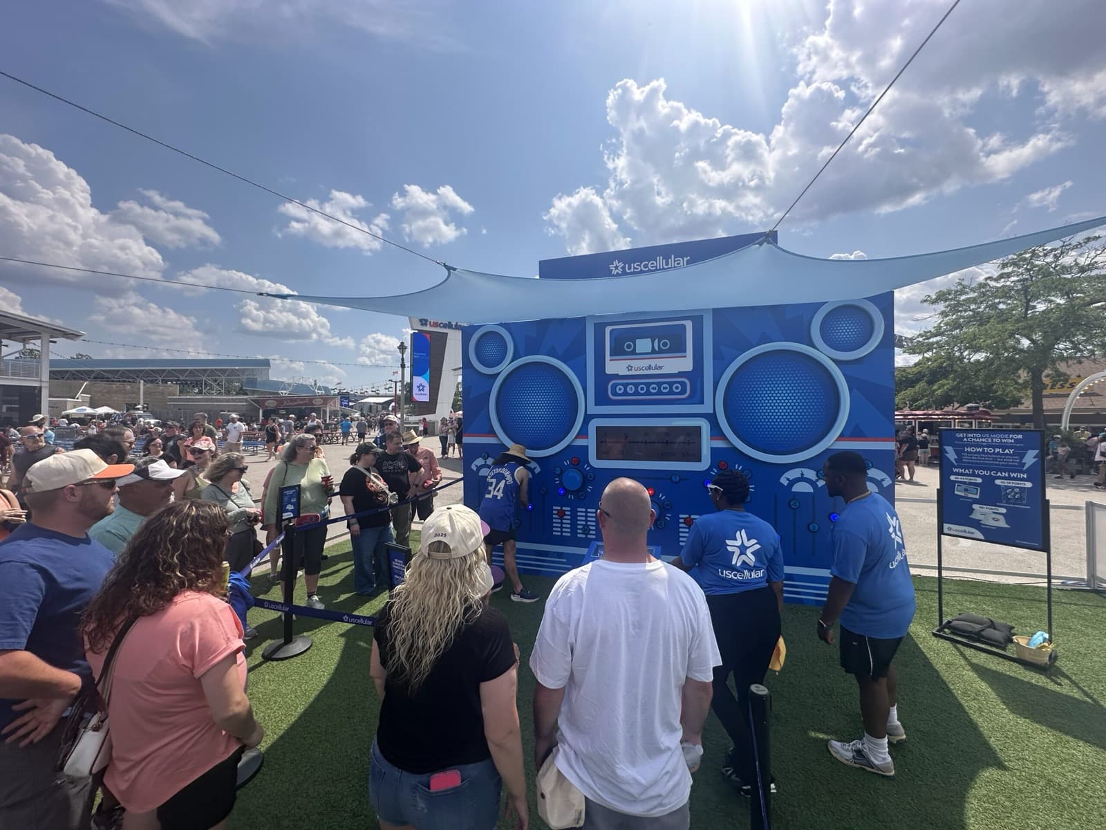 On-site experiential activation build photo