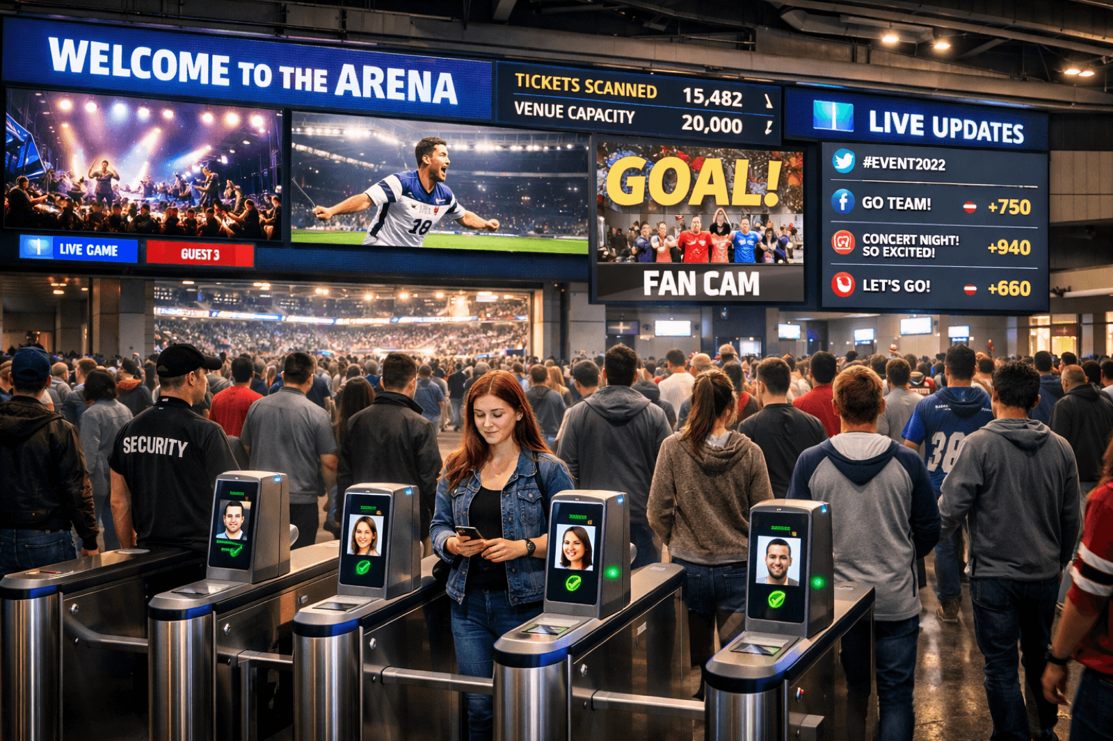 Sports and entertainment event space photo